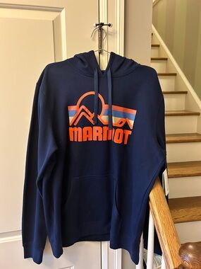 Marmot XL Men's Coastal Hoody - Navy with Orange Logo, BNWT!